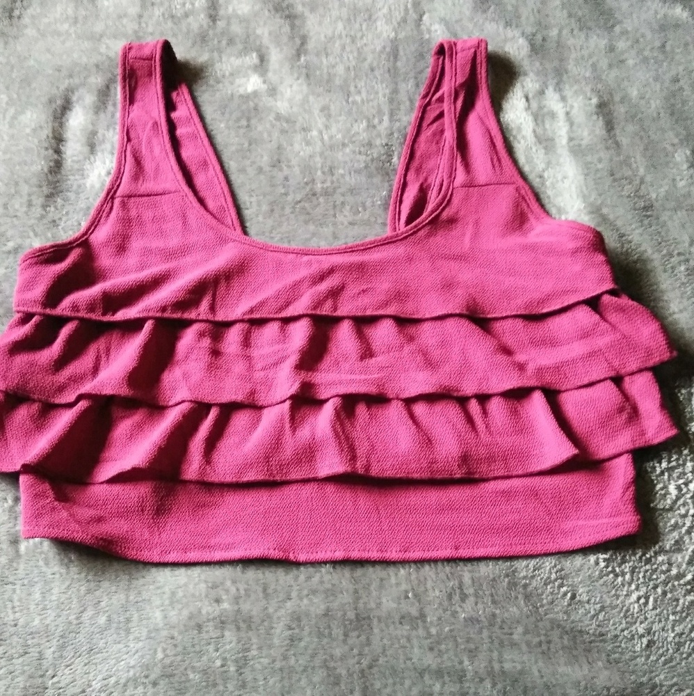 Maroon crop top